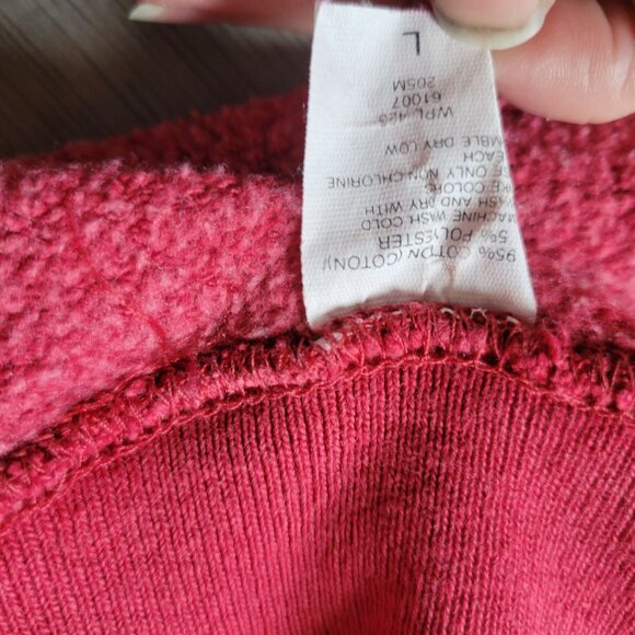 Levis Red Heavy Crewneck Sweatshirt Size L - Picture 7 of 7